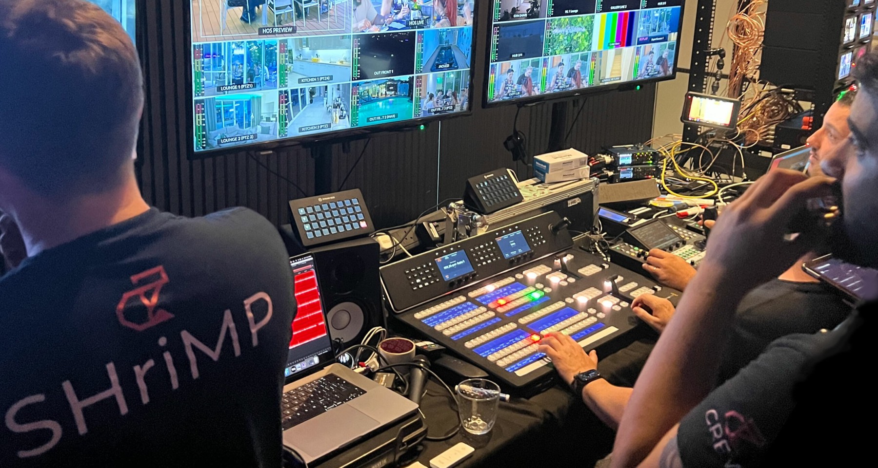 Crew running the gallery during House of Streams